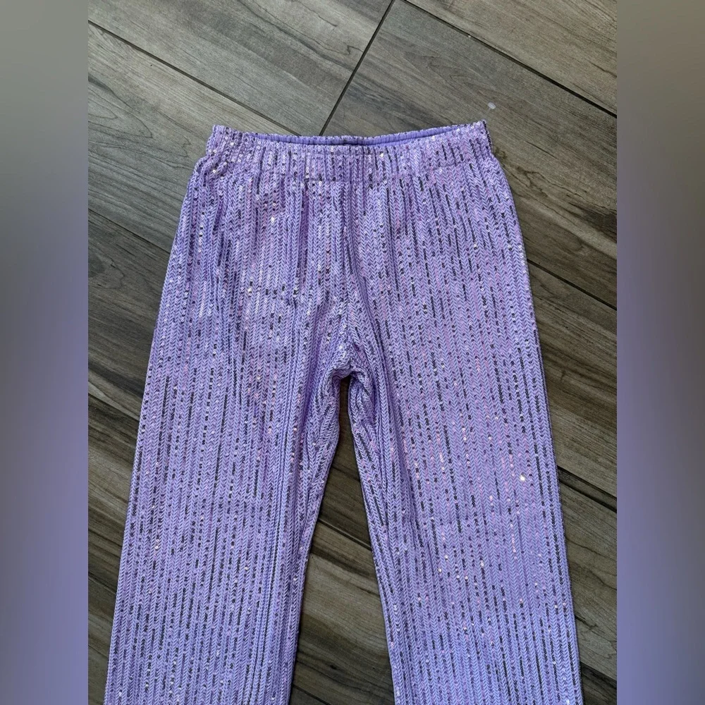 New! Stine Goya Markus Sequin Pants Lavender Purple Sz‎ XS $280